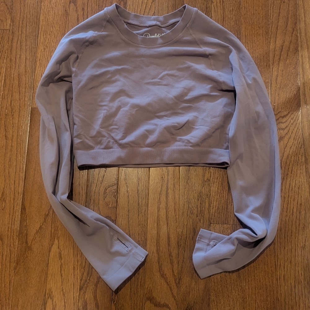 Bombshell Sportswear Mauve Crop Sweatshirt